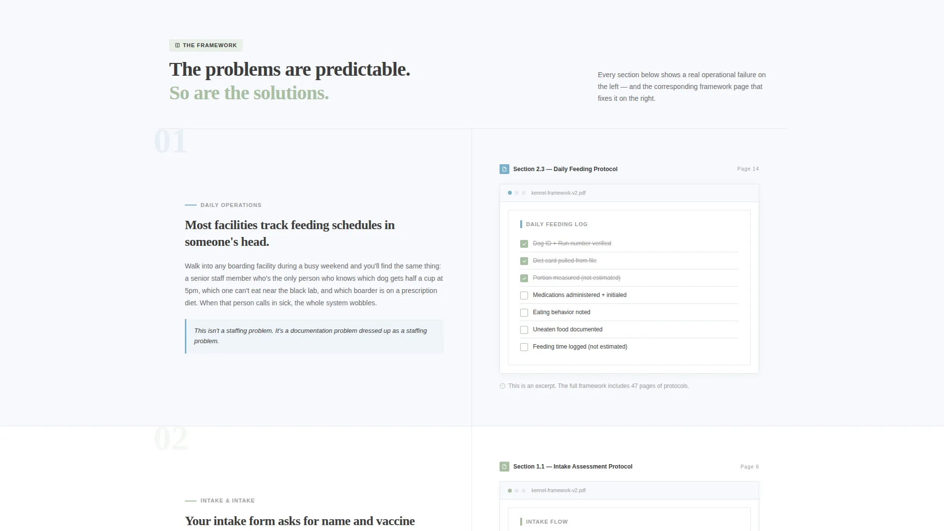 Pet Care Operations Consultant Landing Page Template
