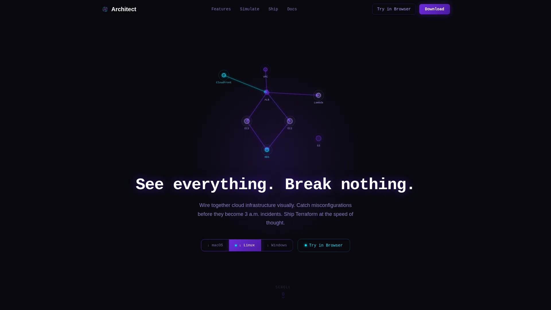 Cloud Architecture Landing Page Template