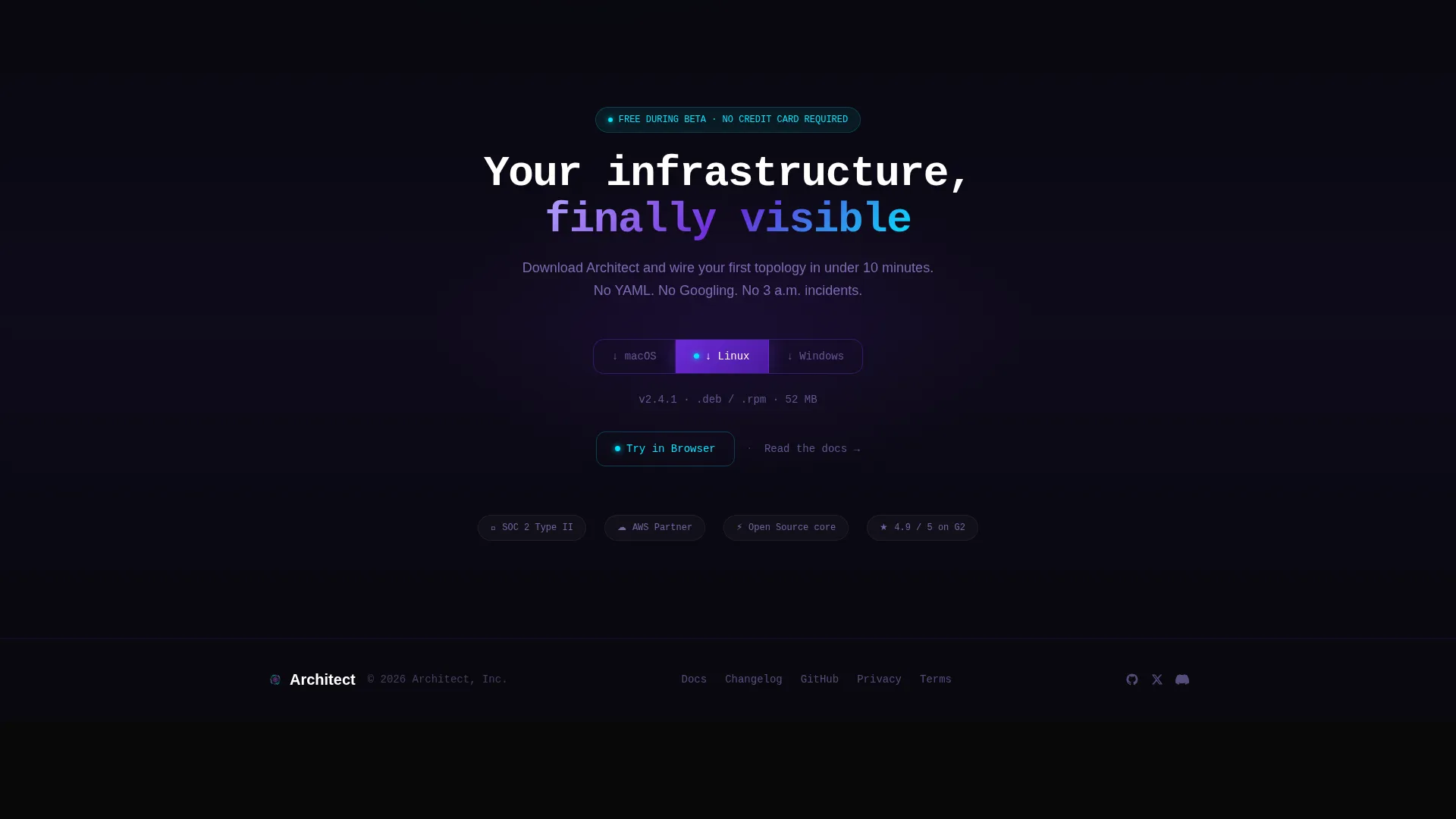 Cloud Architecture Landing Page Template