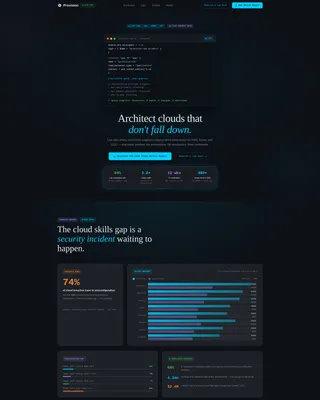 Cloud Architecture Training Landing Page Template