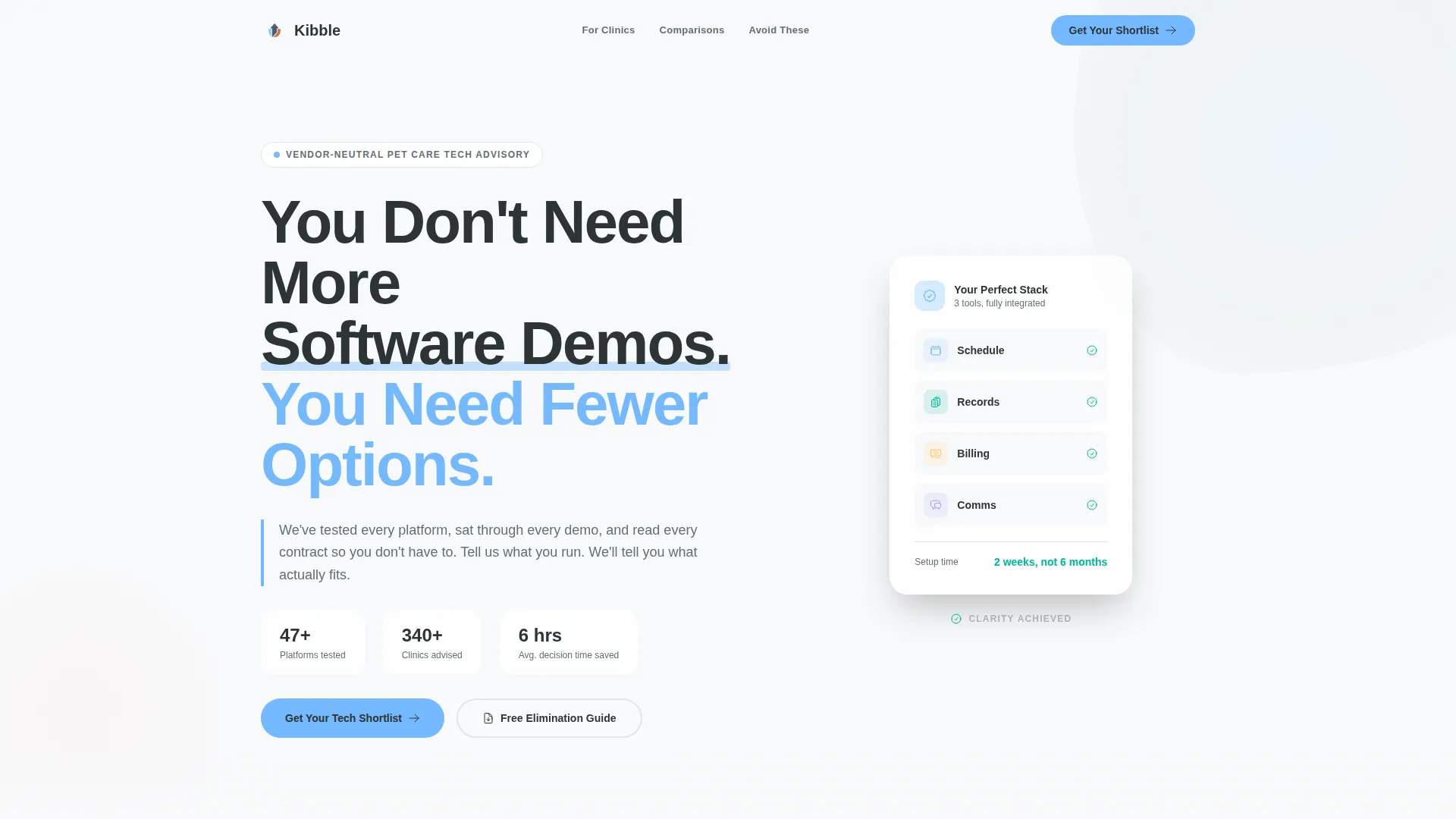Pet Care Tech Consultant Landing Page Template