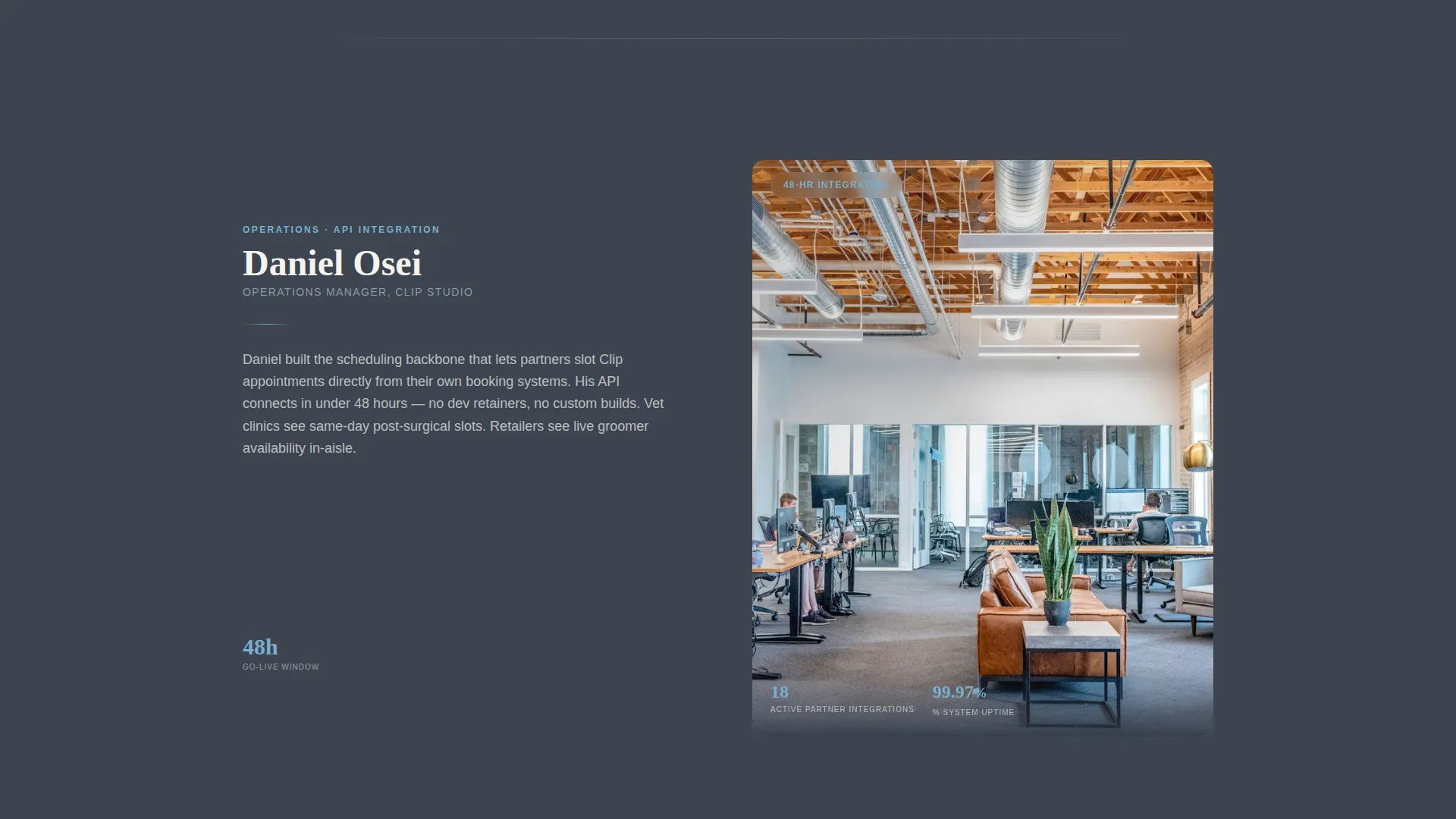 Executive Pet Groomer B2B Partnership Landing Page Template