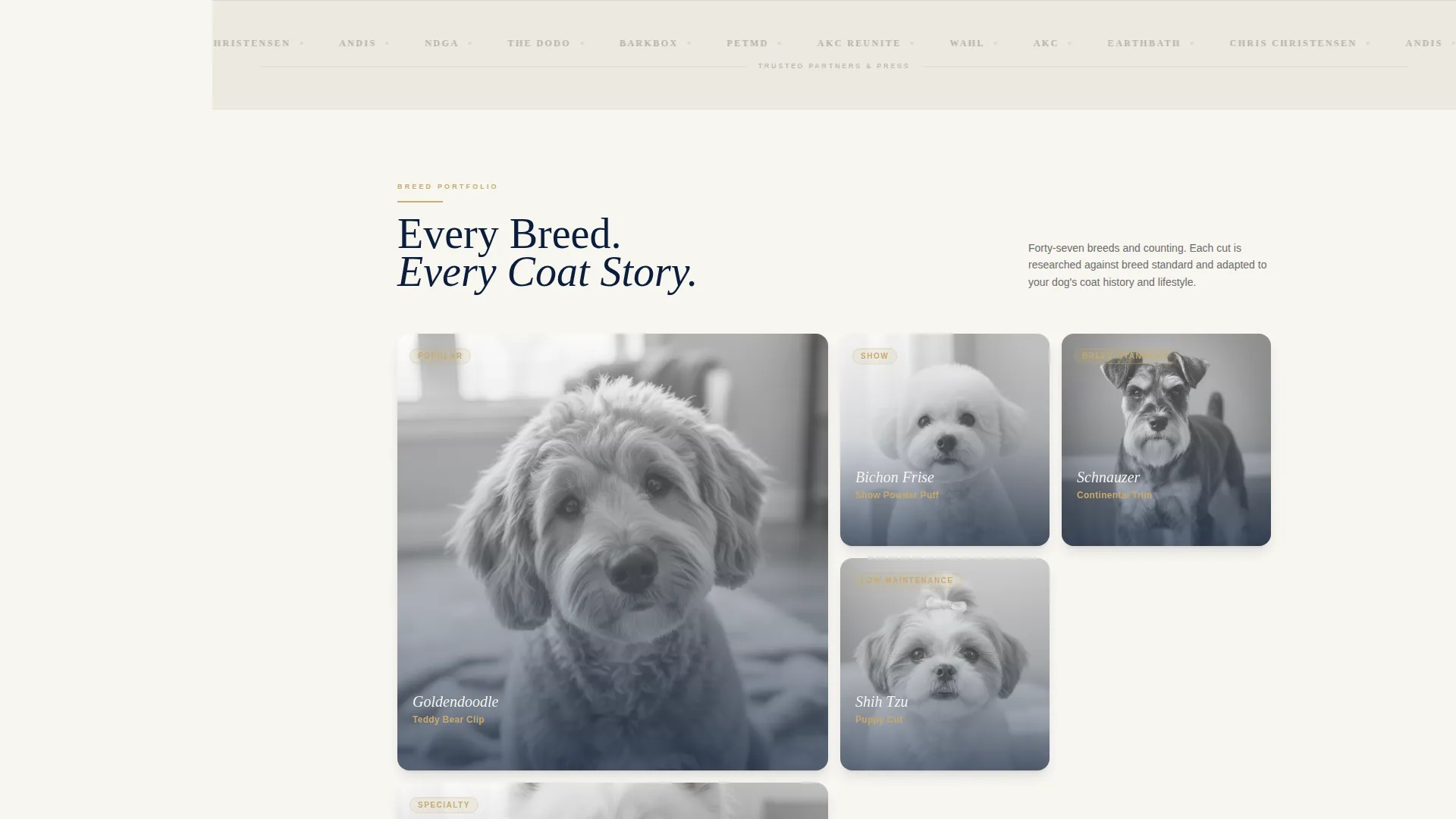 Pet Grooming Free Estimate Landing Page Template