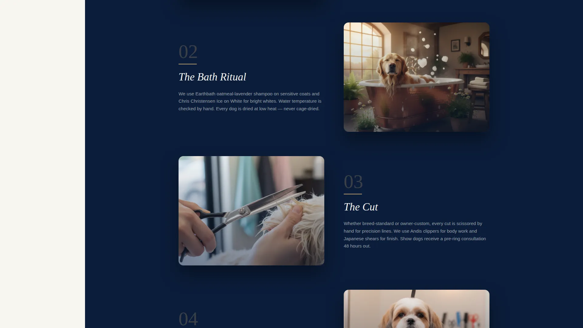 Pet Grooming Free Estimate Landing Page Template