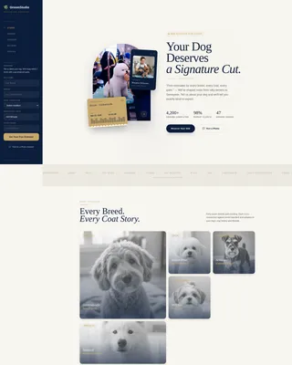 Pet Grooming Free Estimate Landing Page Template