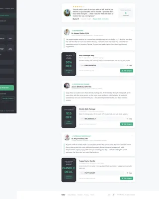 Pet Sitter Coupon & Discount Landing Page Template
