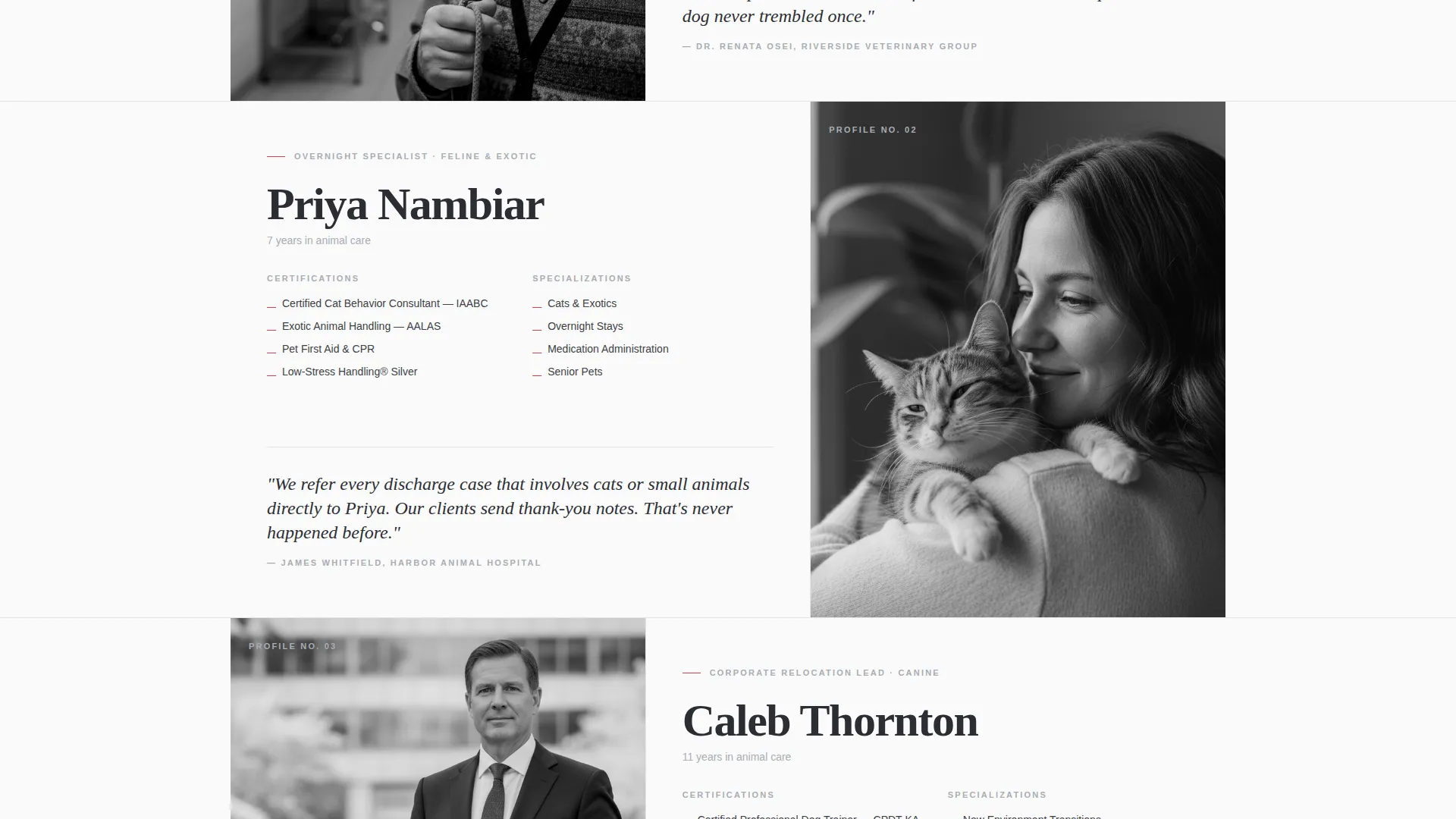Emergency Pet Care Landing Page Template