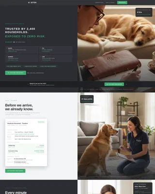 Trusted Pet Care Service Landing Page Template