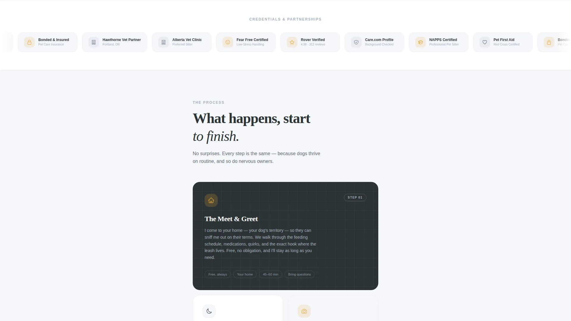 Reliable Pet Sitting Landing Page Template