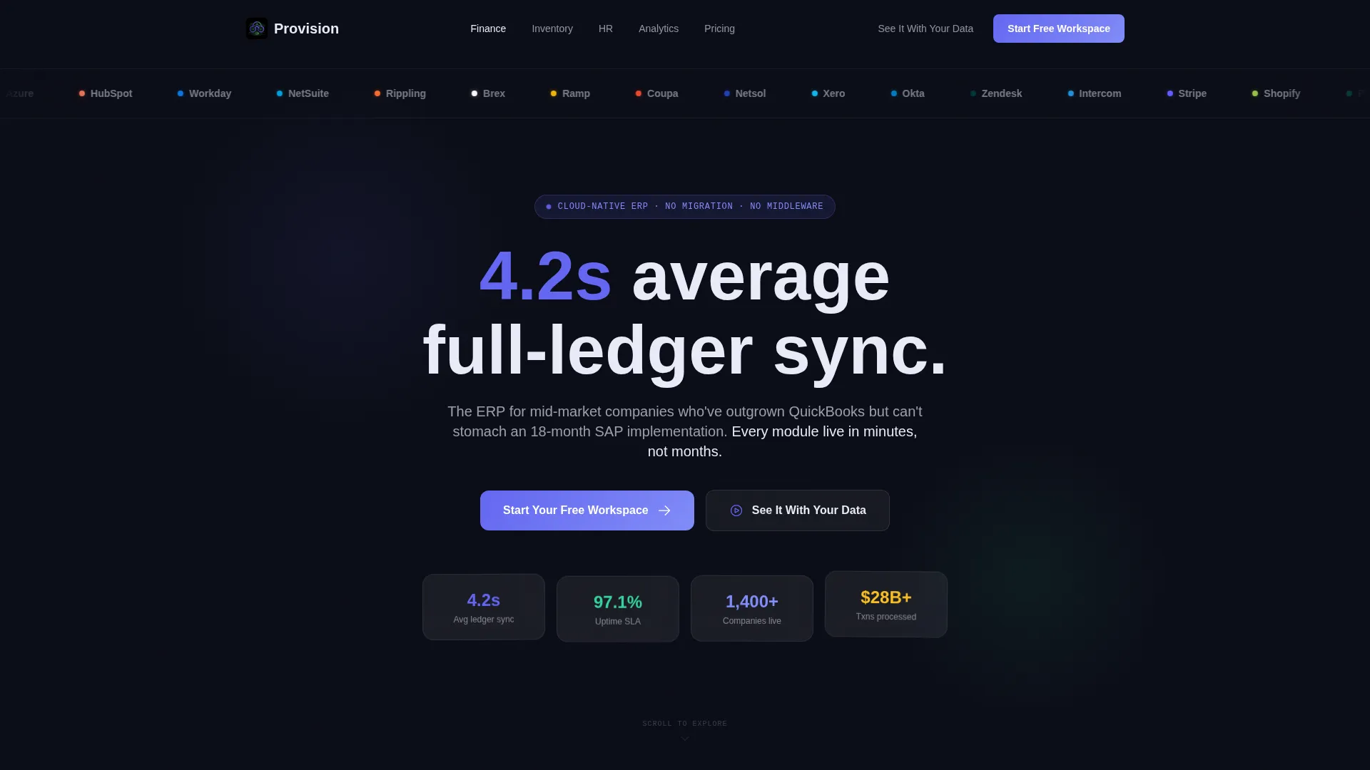 Cloud-Native Enterprise Software Specialist Professional Website Template