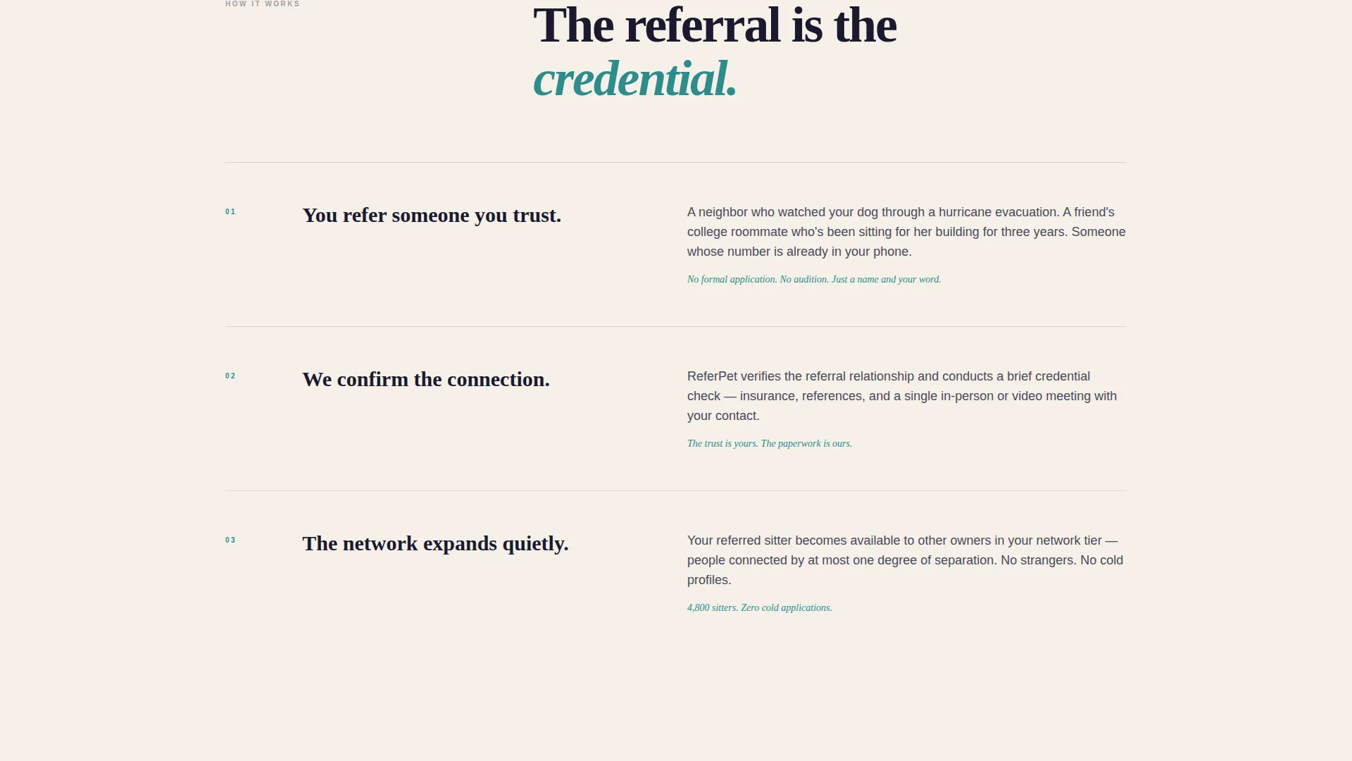 Pet Sitter Referral Program Landing Page Template