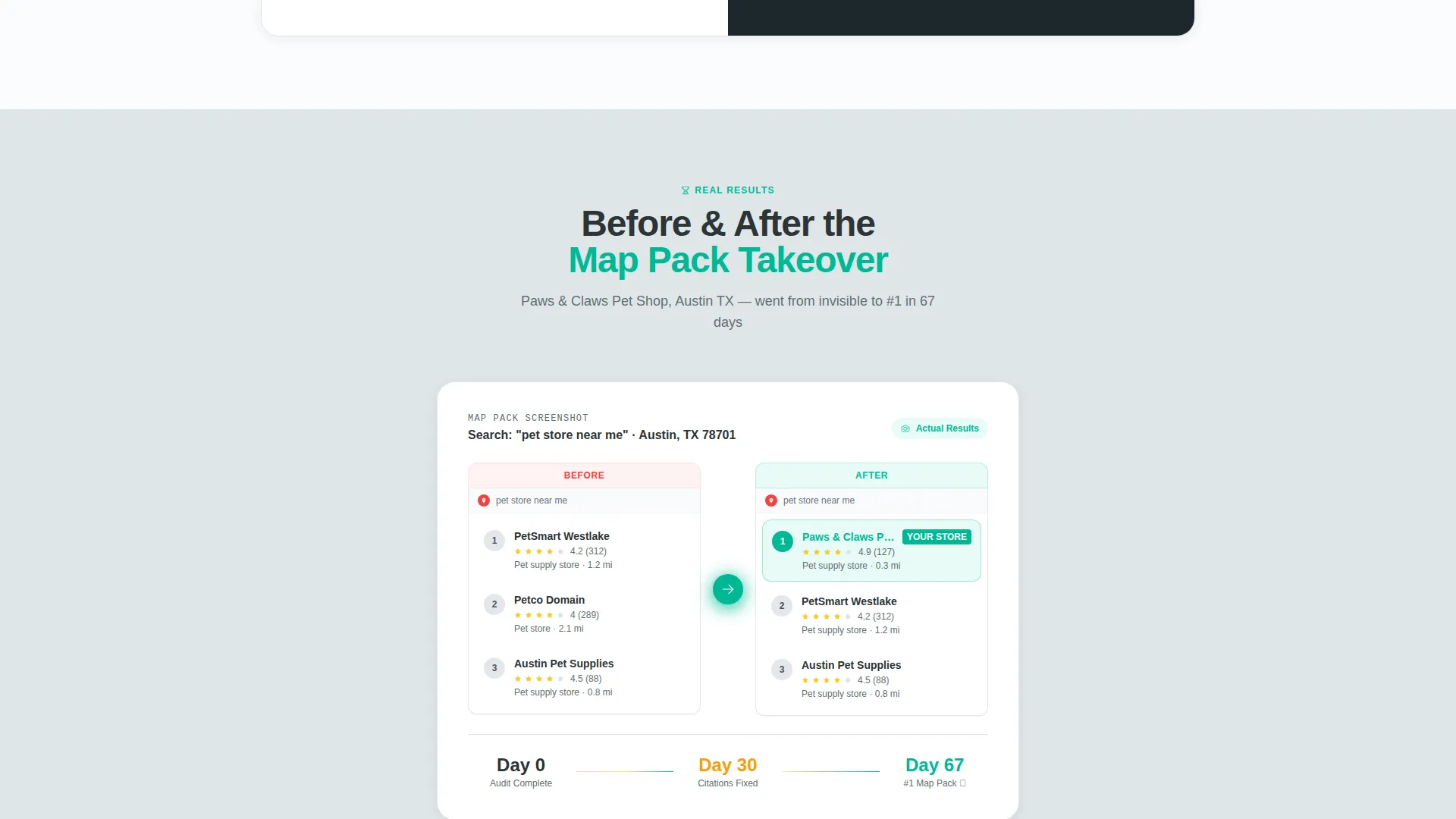 Pet Store Local SEO Landing Page Template