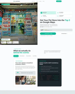 Pet Store Local SEO Landing Page Template