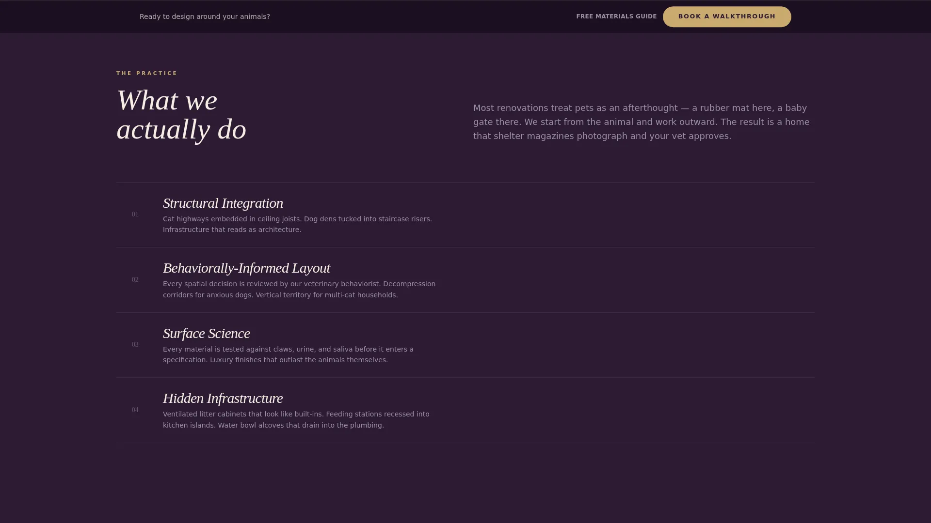 Pet-Friendly Home Design Landing Page Template