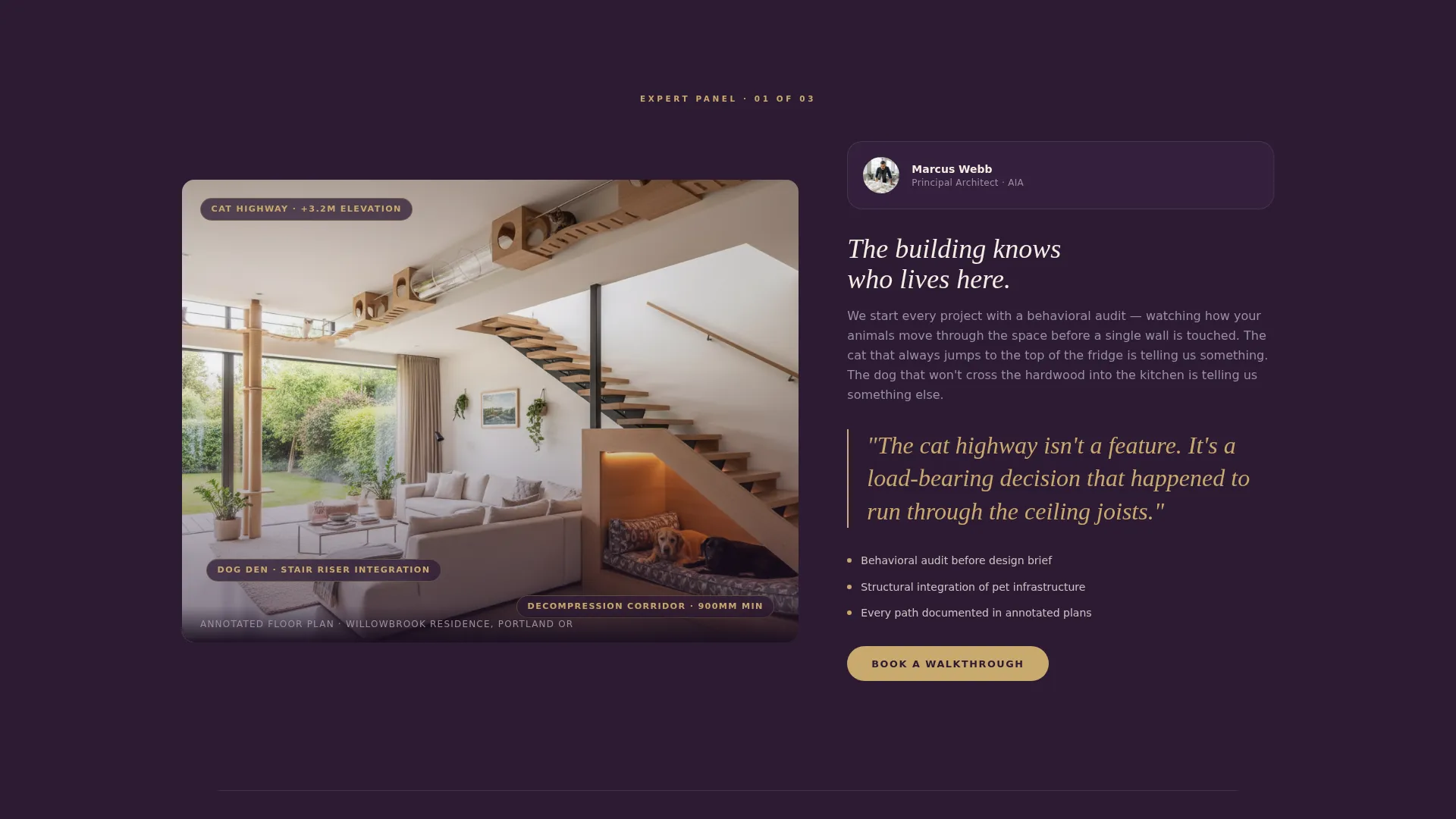 Pet-Friendly Home Design Landing Page Template