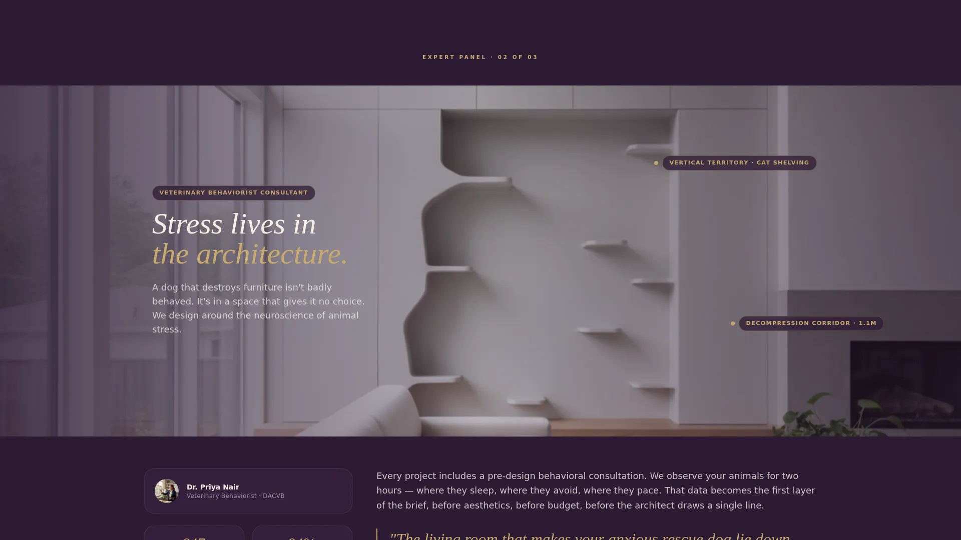Pet-Friendly Home Design Landing Page Template