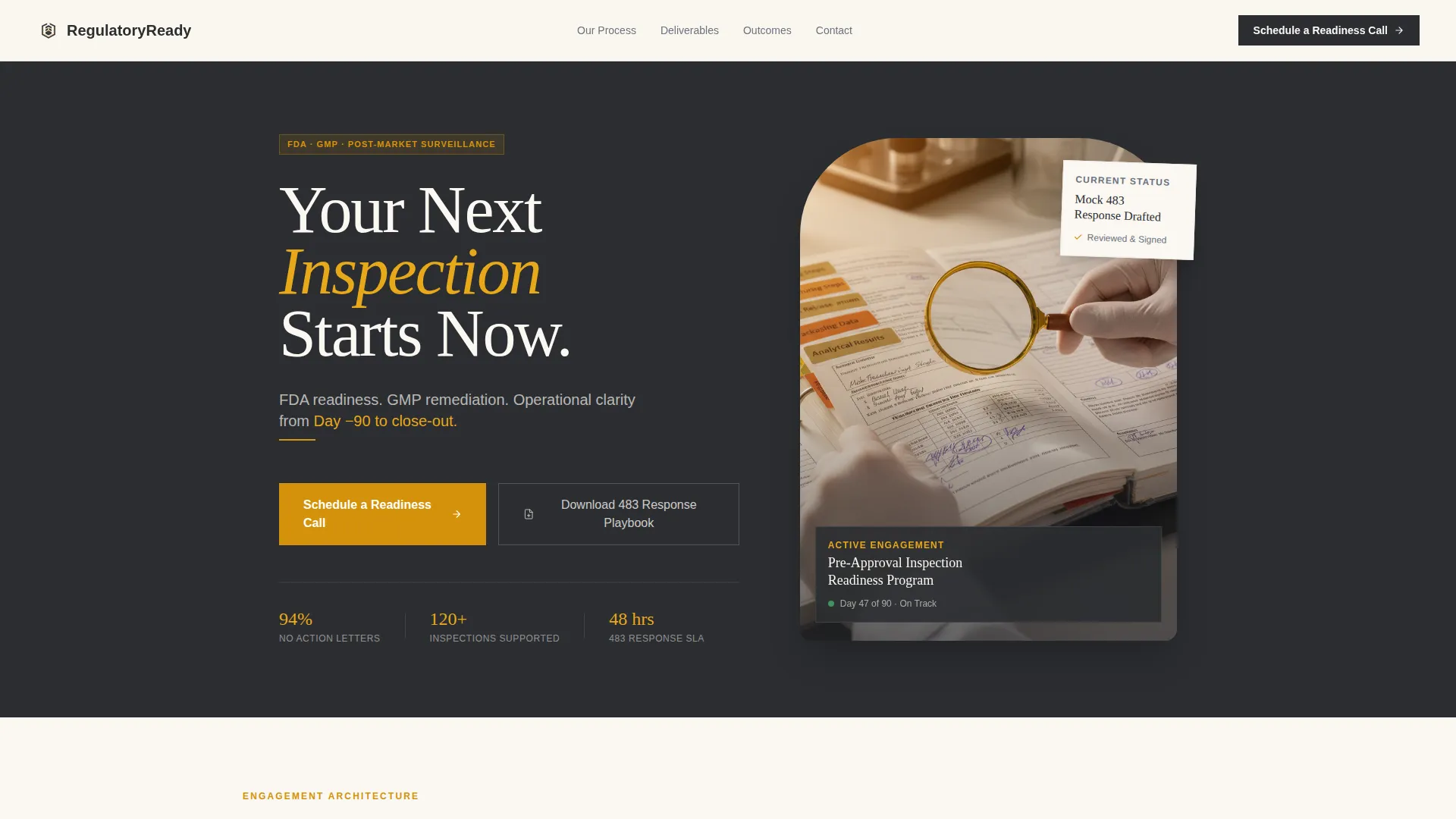 Expert Pharmaceutical Compliance Landing Page Template
