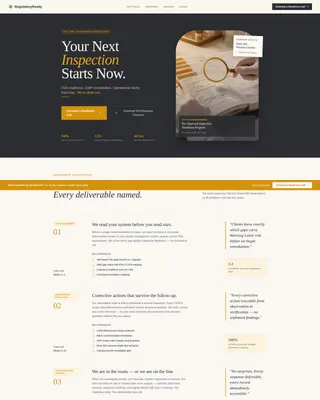 Expert Pharmaceutical Compliance Landing Page Template