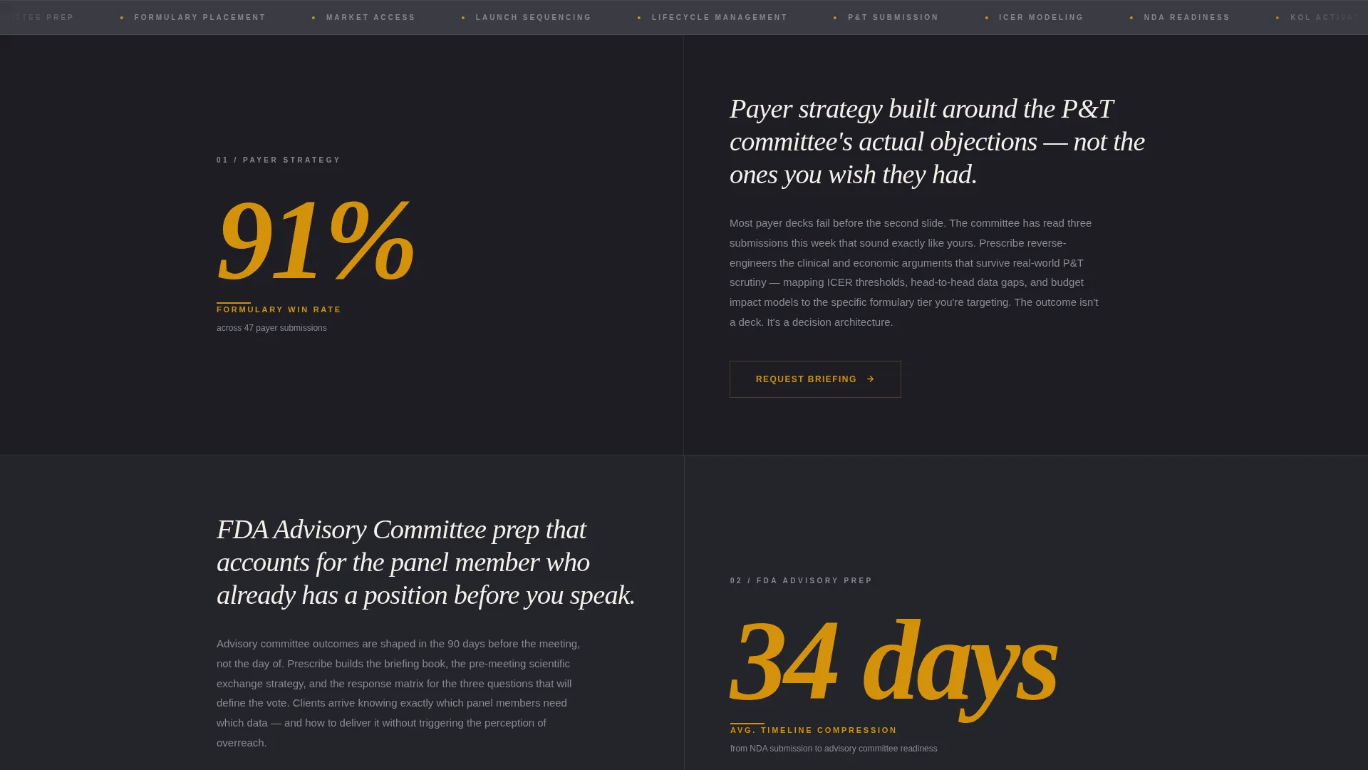 Pharma Strategy Consultant Landing Page Template