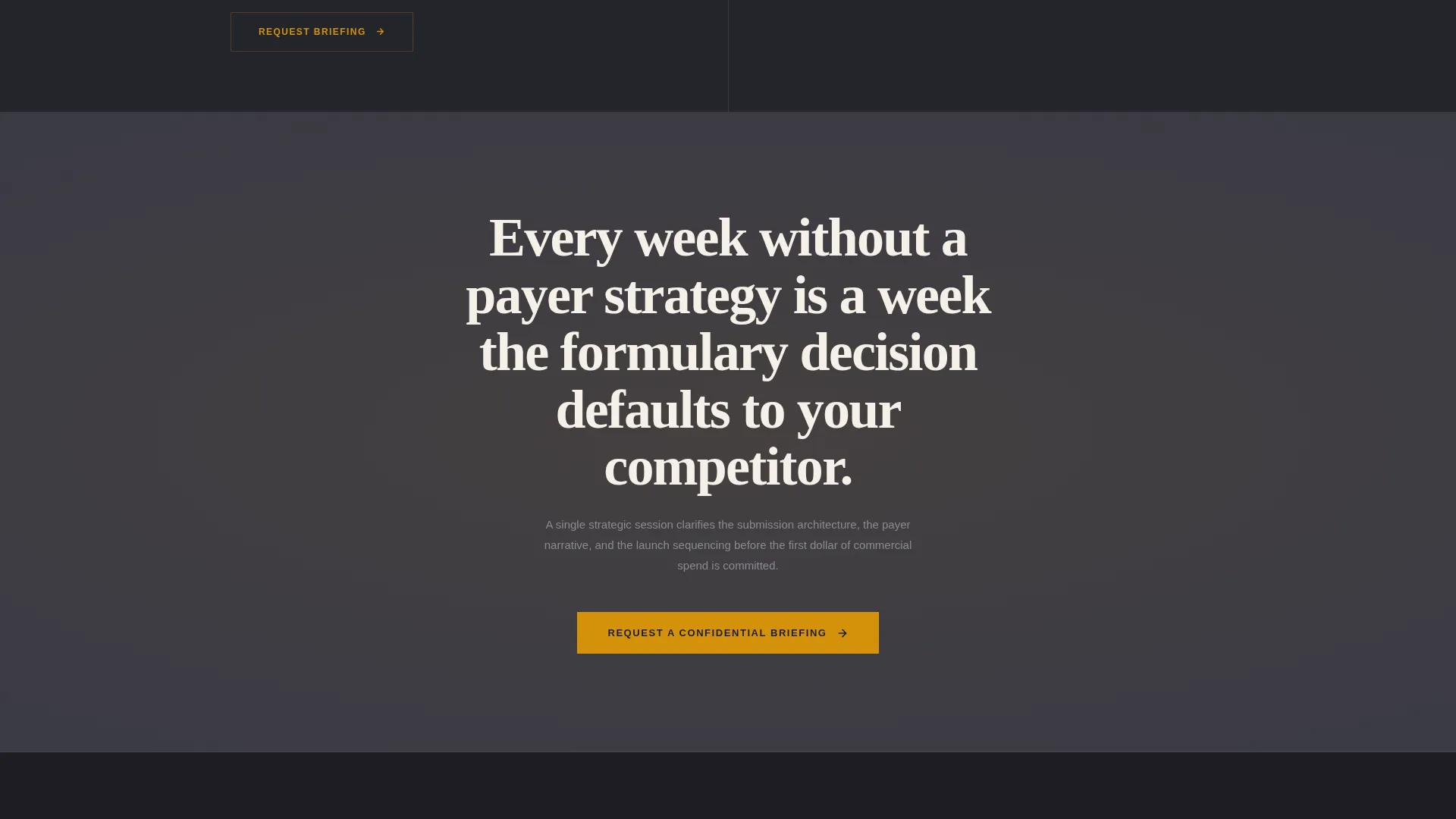 Pharma Strategy Consultant Landing Page Template