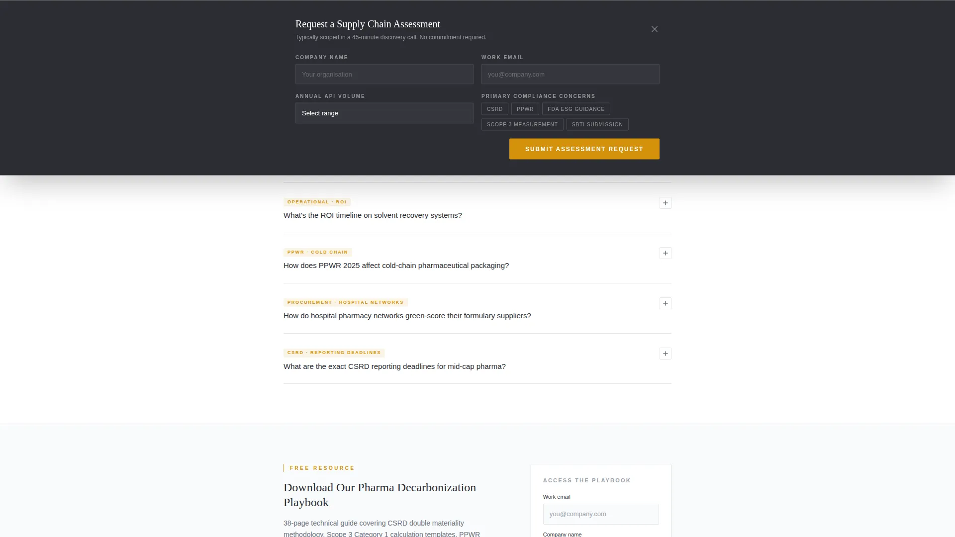 Certified Drug Safety Landing Page Template