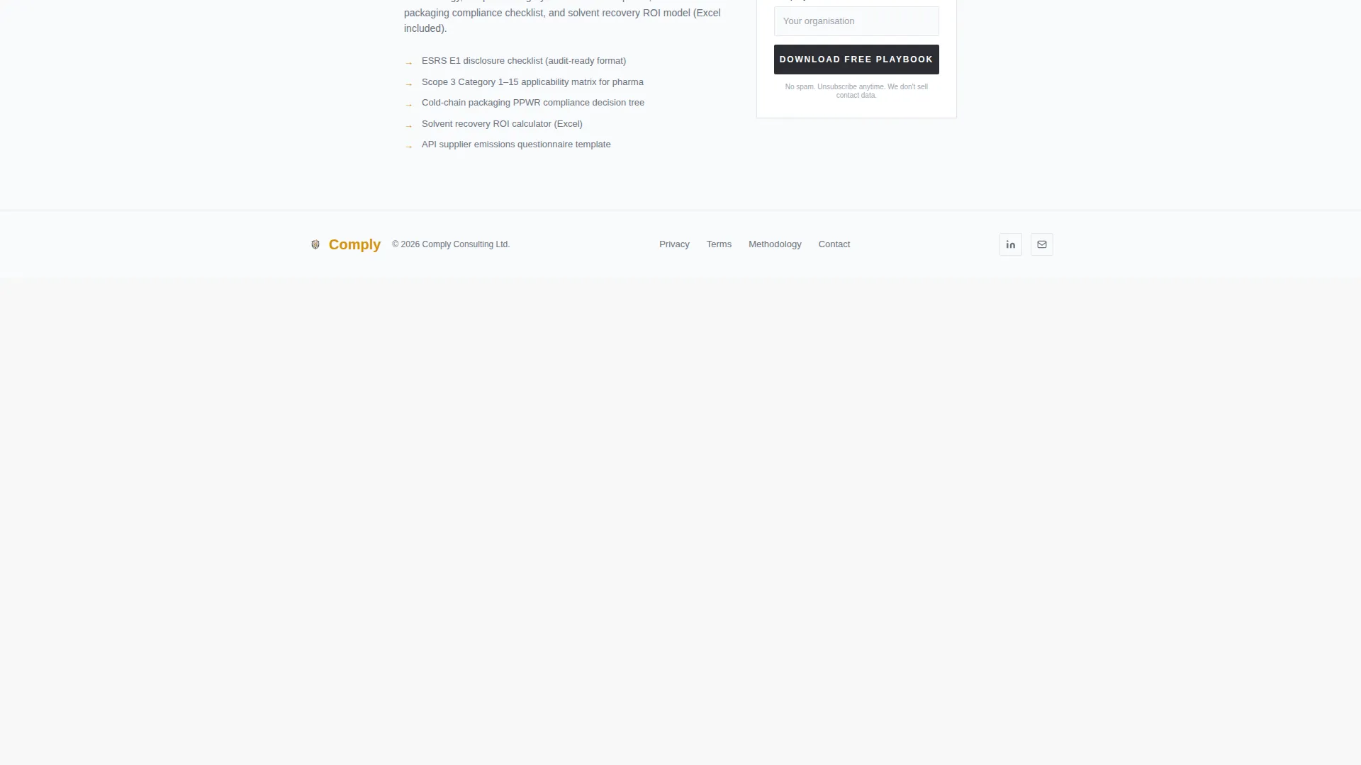 Certified Drug Safety Landing Page Template