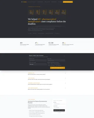 Certified Drug Safety Landing Page Template