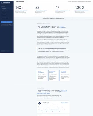 Pharmaceutical Consulting Landing Page Template