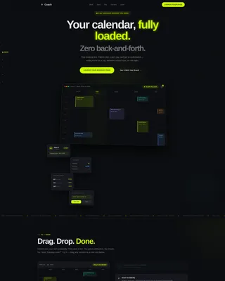 Coaching Digital Presence Booking Website Template