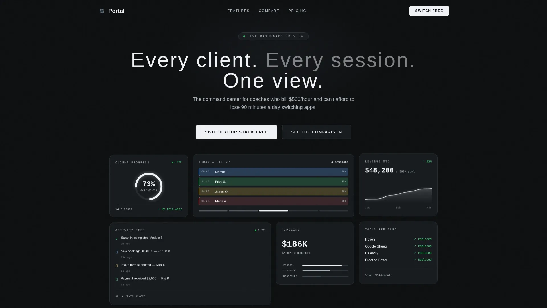 Coaching Digital Presence Specialist Professional Website Template
