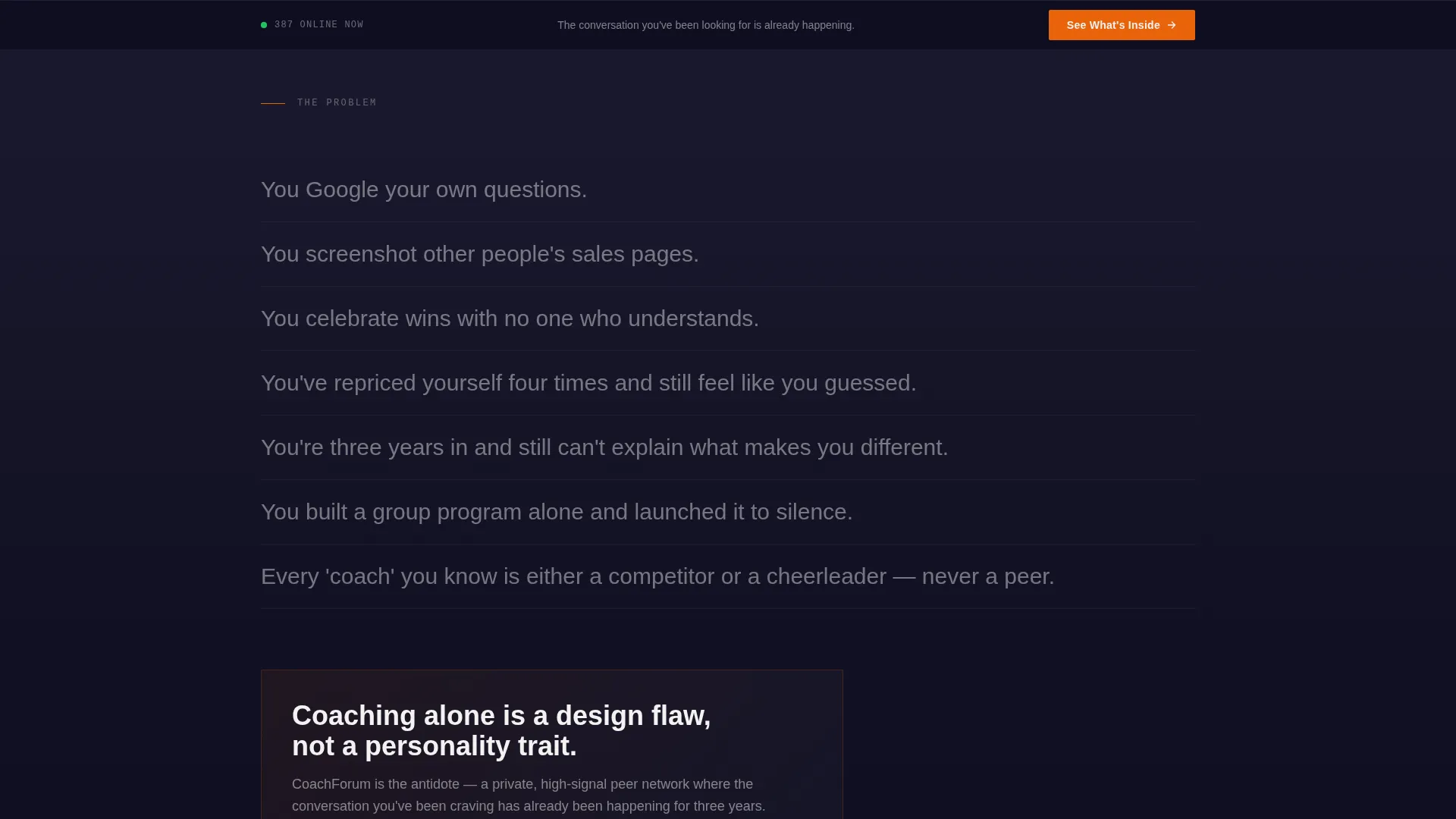 Coaching Digital Presence Professional Website Template