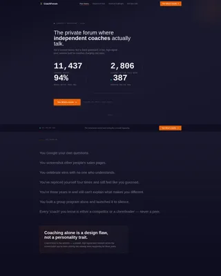 Coaching Digital Presence Professional Website Template