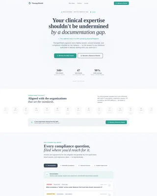 Physical Therapist Compliance Landing Page Template