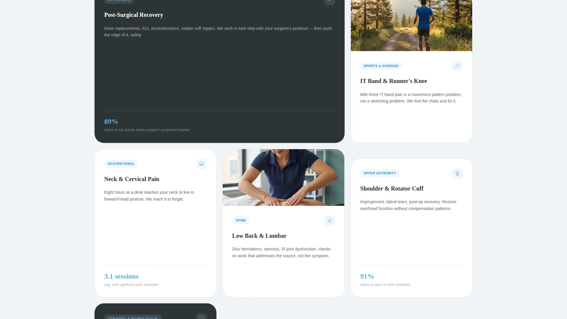 Physical Therapy Landing Page Template