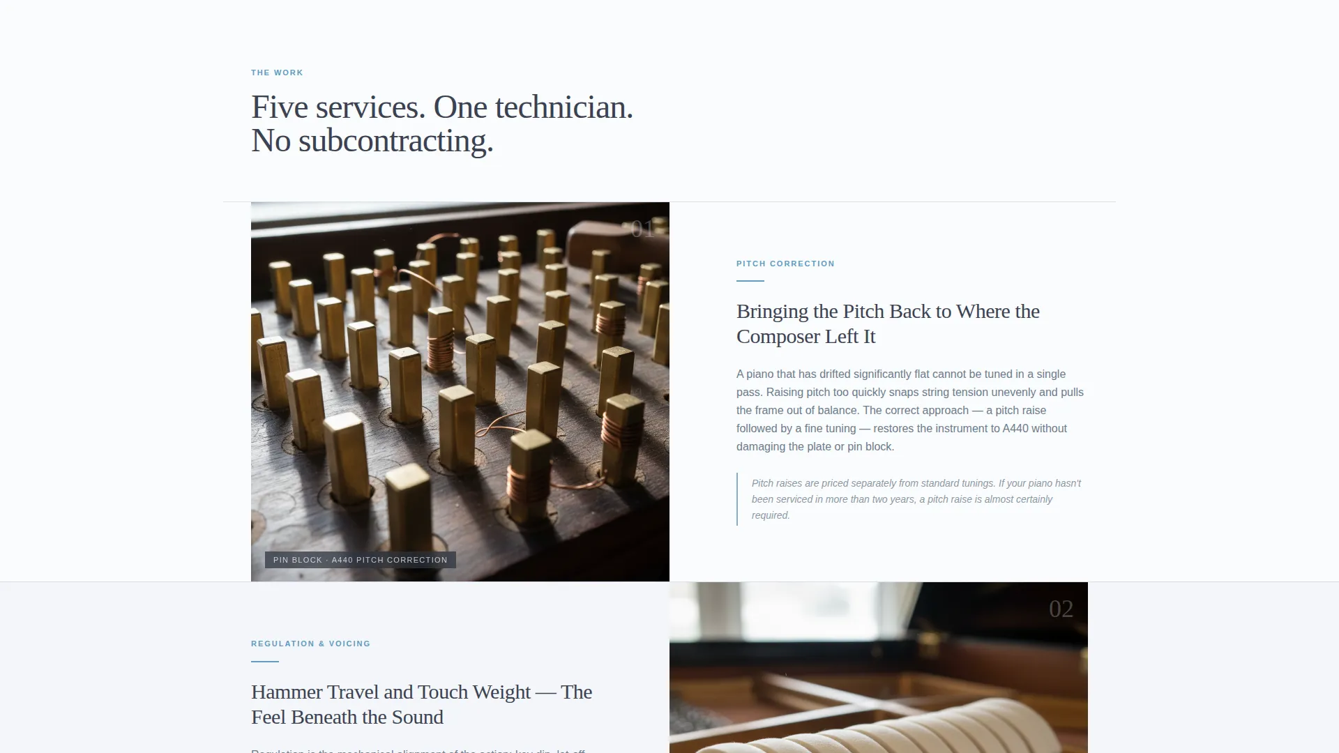 Piano Tuner & Technician Landing Page Template