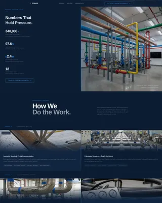 Pipefitter Portfolio Landing Page Template