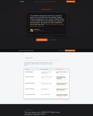 Pipefitter Landing Page Template for Mechanical Contractors