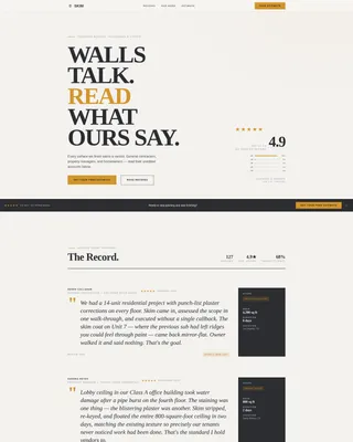 Plasterer & Stucco Worker Review Landing Page Template