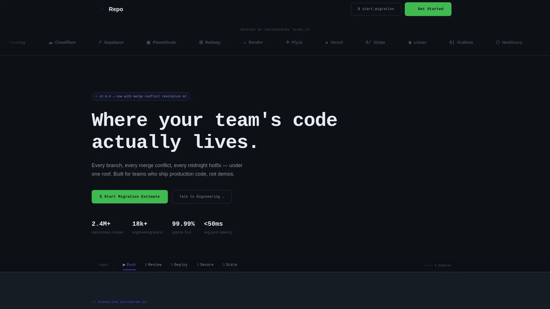 Developer Tools & API Cost Calculator Website Template