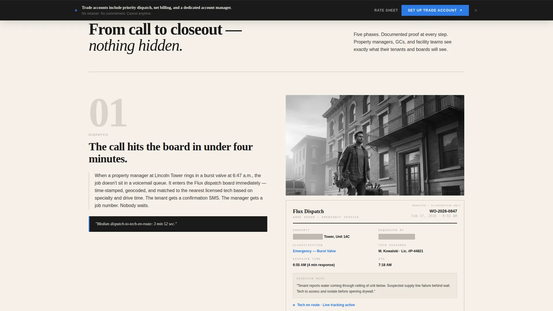 Commercial Plumbing B2B Website Template for Property Managers