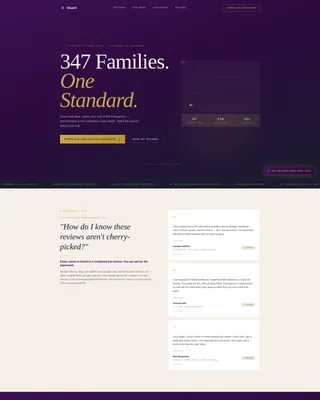 Plumbing Company Testimonials & Reviews Website Template