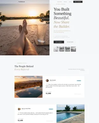 Editorial Referral Landing Page for Pool Builders