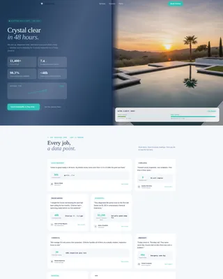 Pool Technician Booking Landing Page Template