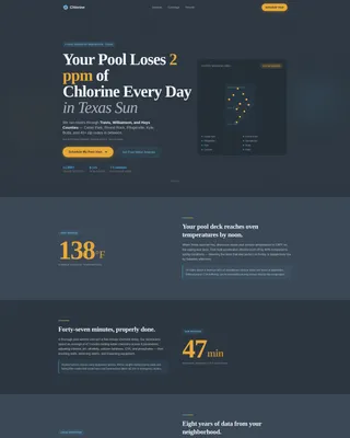 Pool Technician Landing Page Template