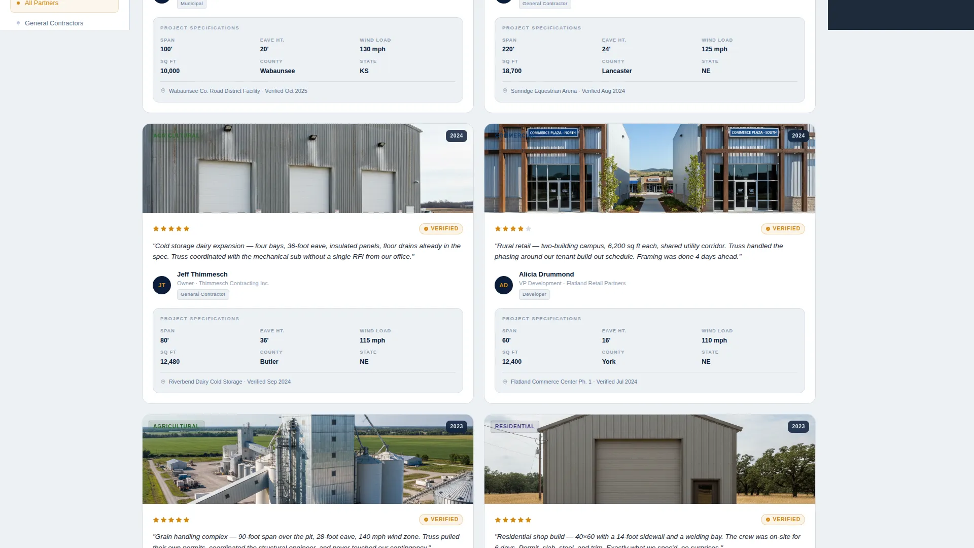 Post-Frame Builder Sidebar Review Landing Page