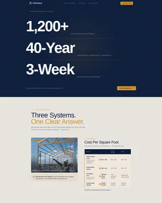 Post-Frame Builder Comparison Landing Page Template