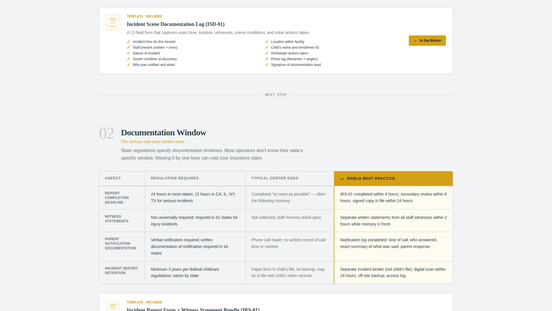 Preschool Crisis Resource Landing Page Template