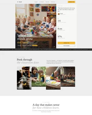 Expert Preschool Development Landing Page Template