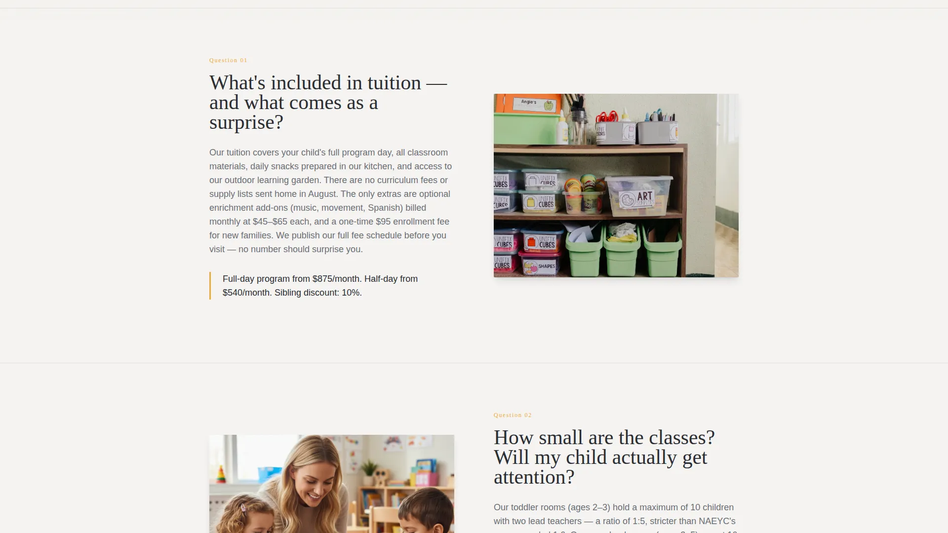 Certified Preschool Academy Landing Page Template