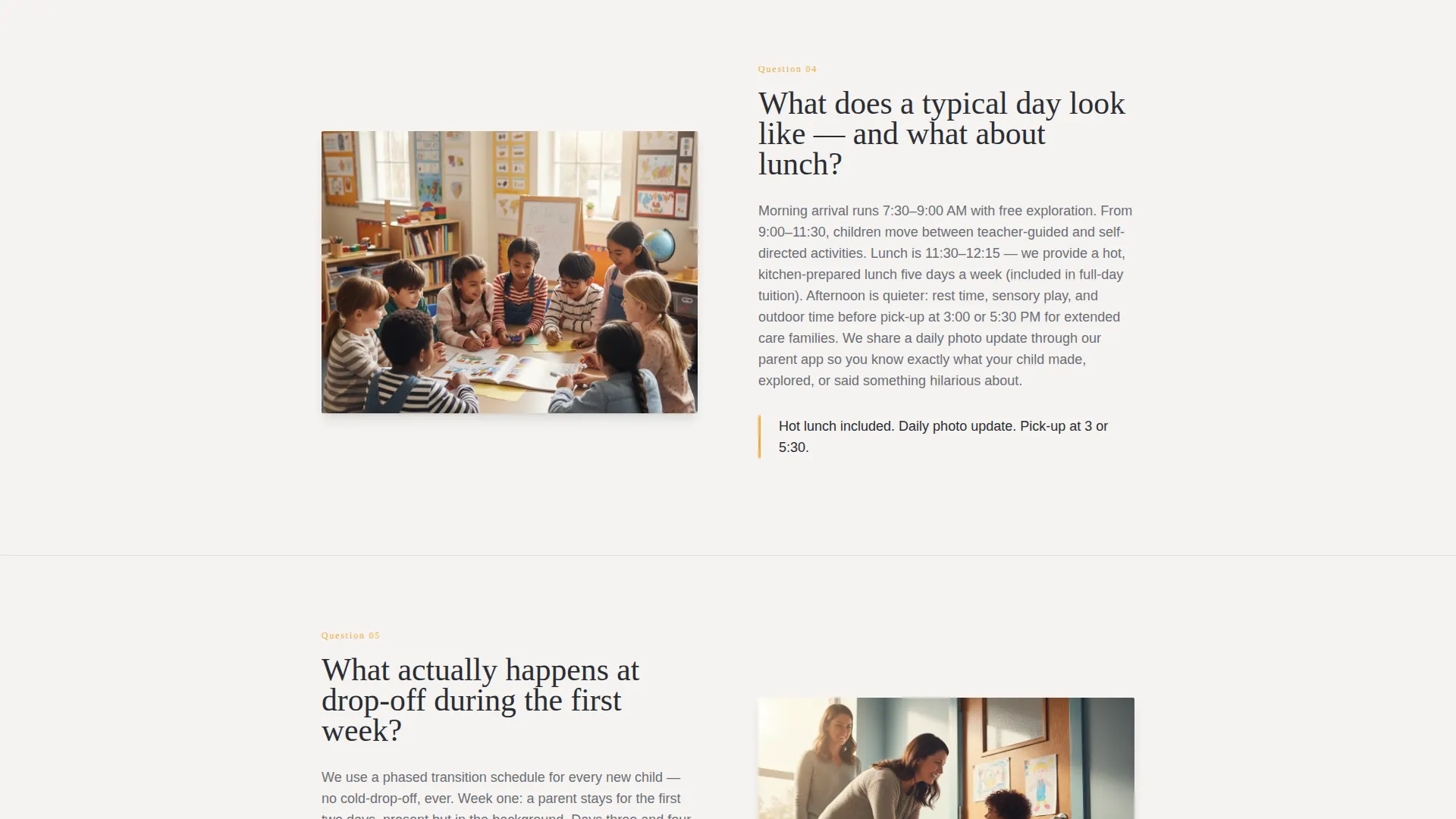 Certified Preschool Academy Landing Page Template